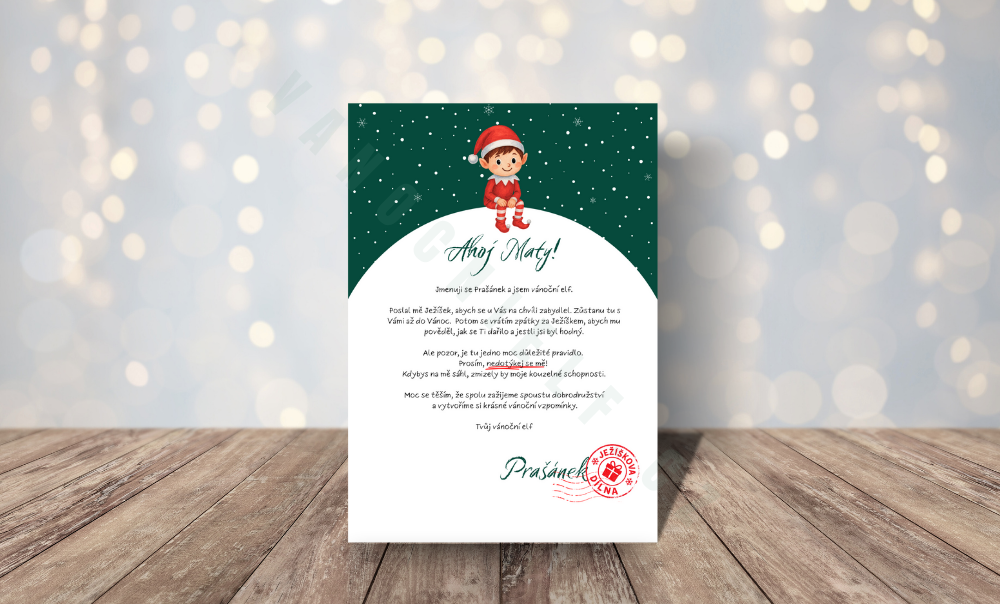 Balíček elfích tiskovin  - zelená & akvarel