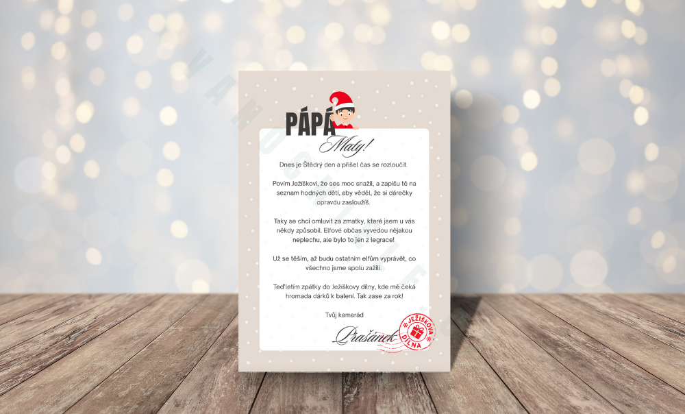 Balíček elfích tiskovin - minimalistická edice