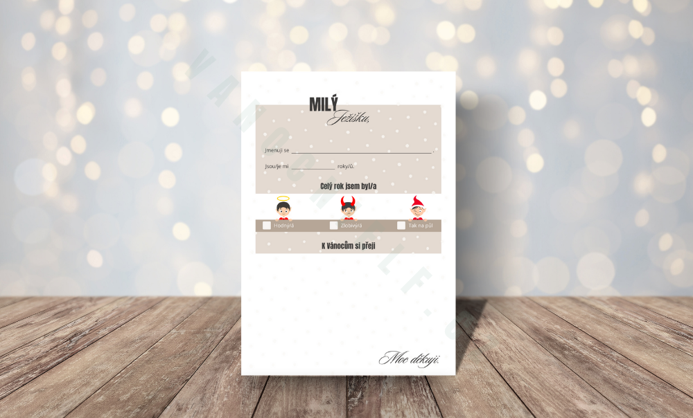 Balíček elfích tiskovin - minimalistická edice