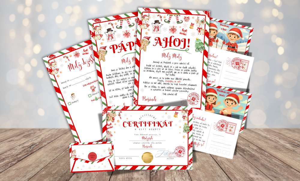 Balíček elfích tiskovin - tradiční