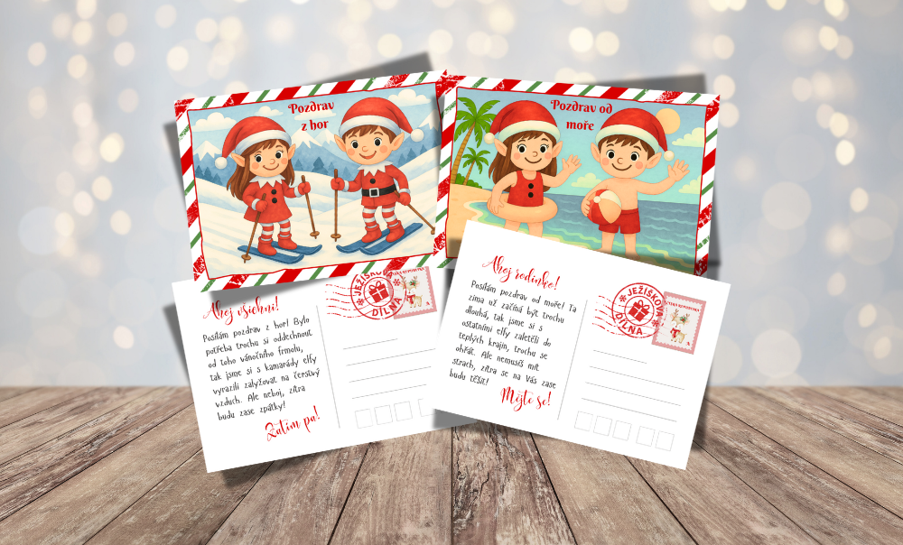 Pohlednice od elfa - tradiční